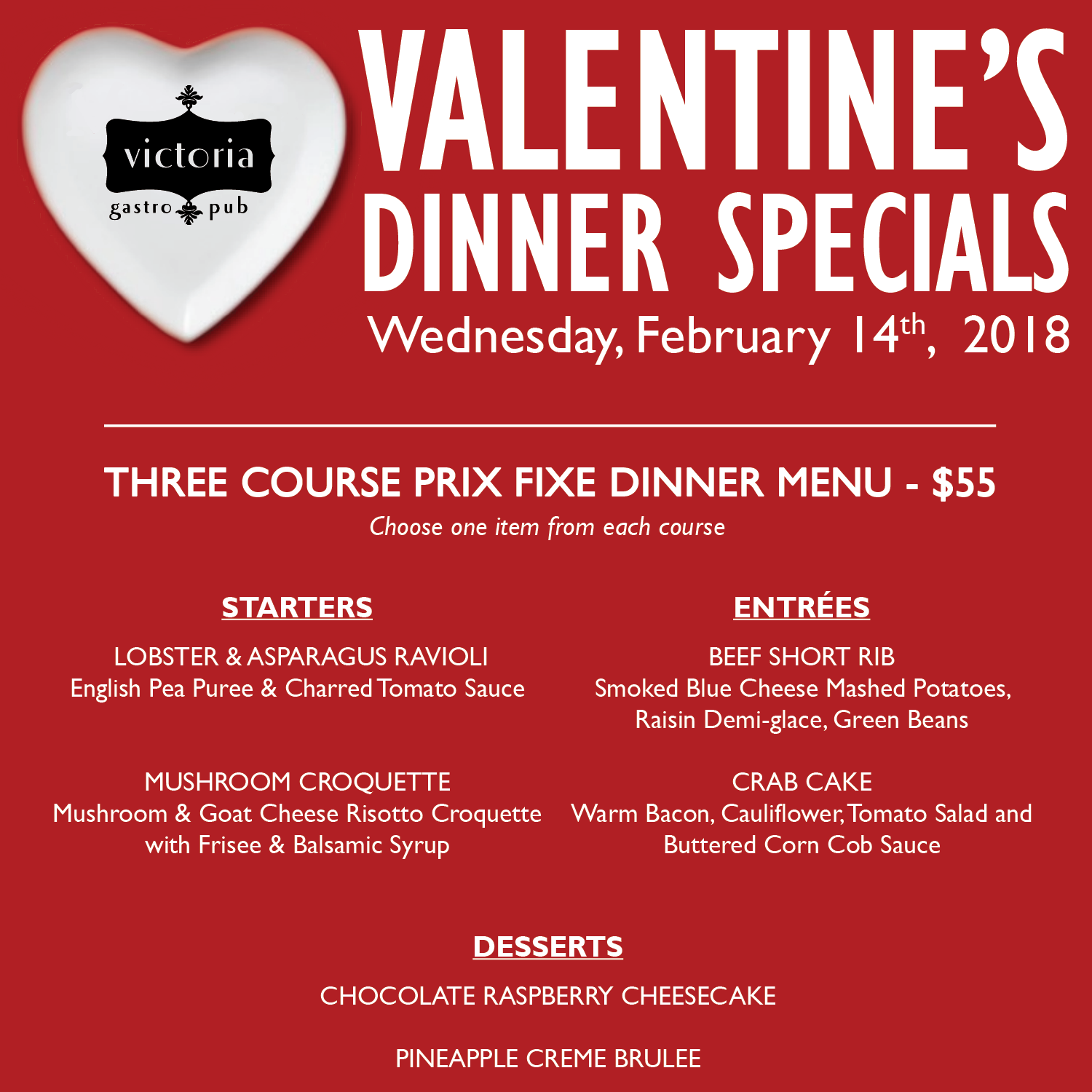 Restaurant Valentine Specials Photos