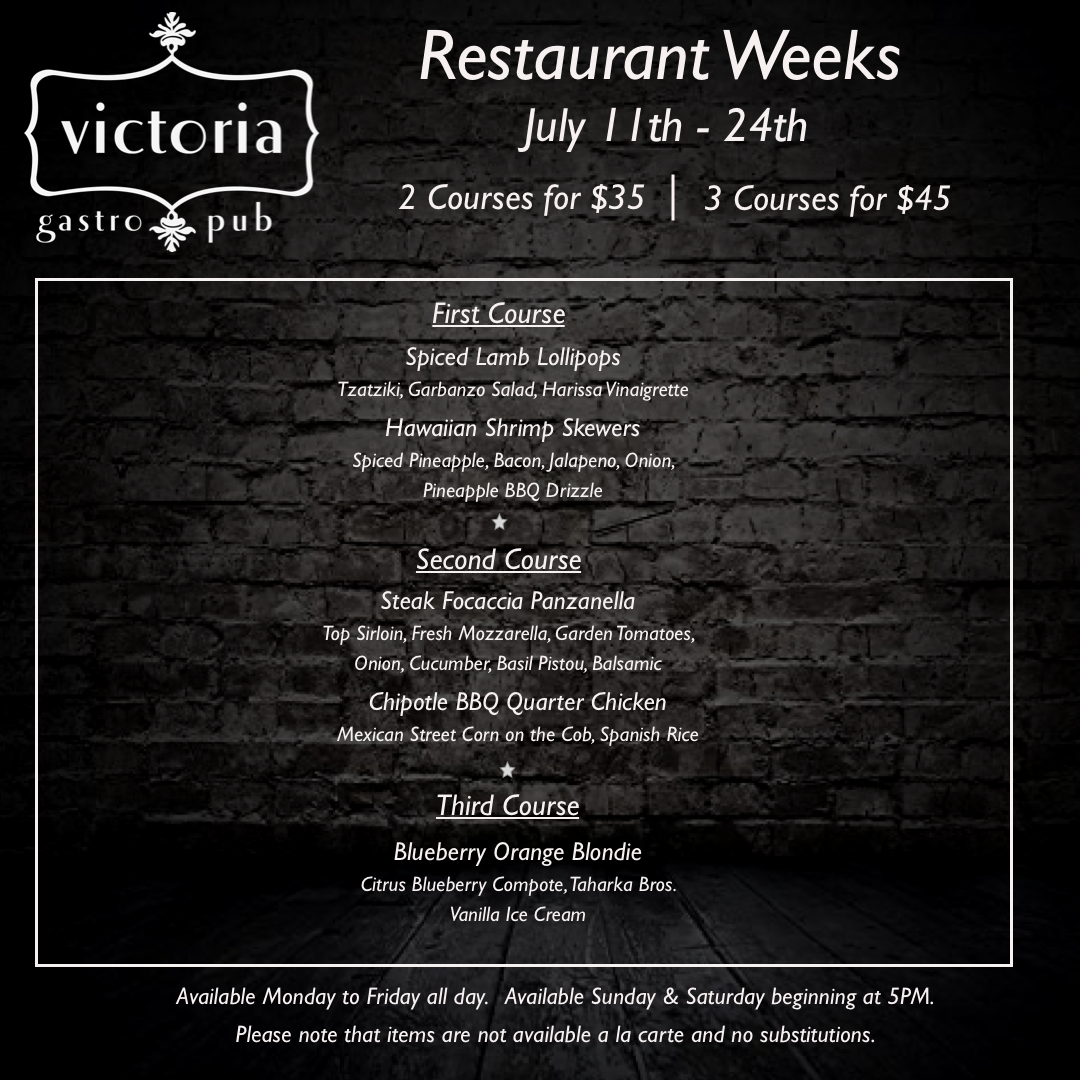 Howard County Restaurant Weeks Victoria
